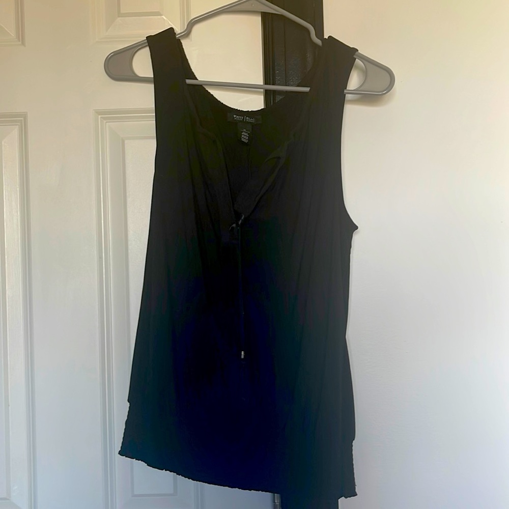 Black tank top